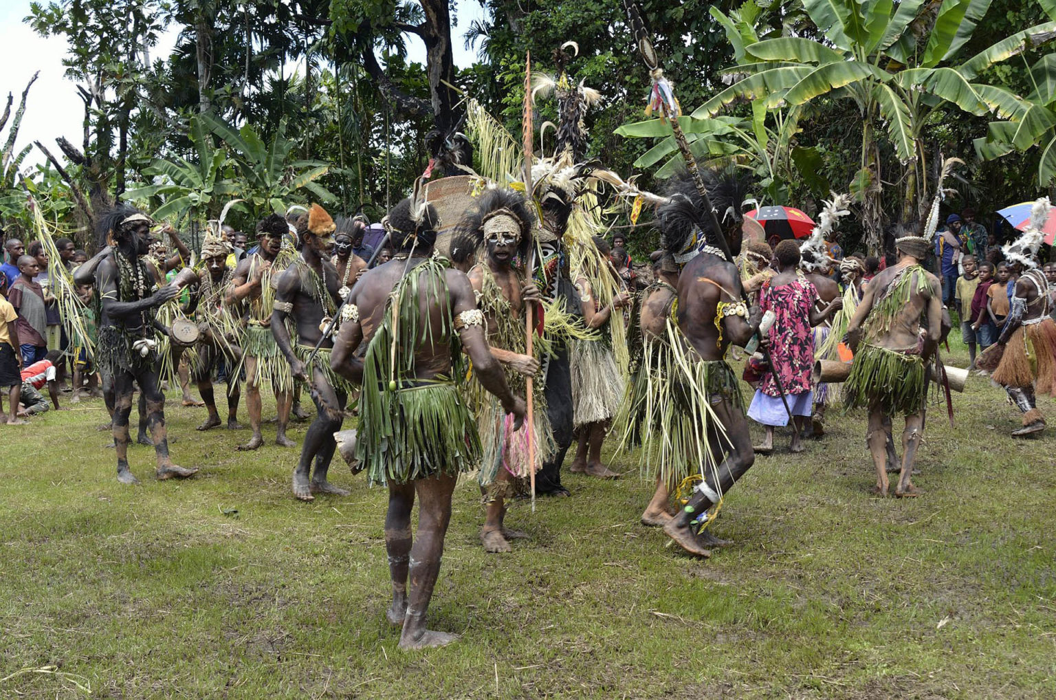 Singsing in Purkunawi, with Kwoma people and Michael Somare (Sepik ...